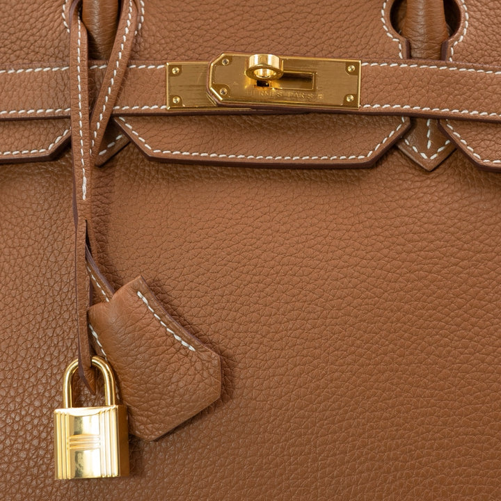 Hermès Birkin 35 Bag in Gold Togo Leather with Gold Hardware - Gemaee  UAE