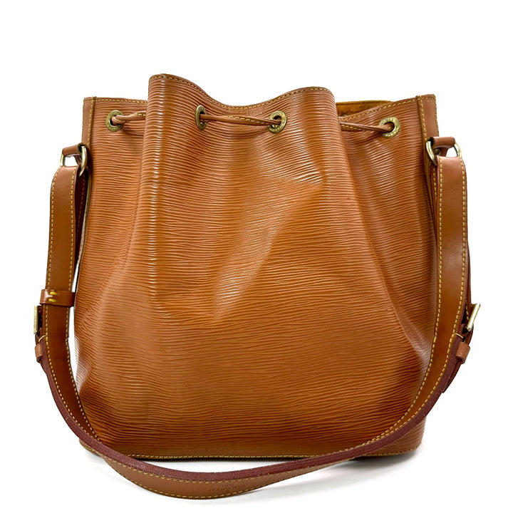 Louis Vuitton Petit Noé Shoulder Bag in Cipango Gold Epi Leather with Gold Hardware