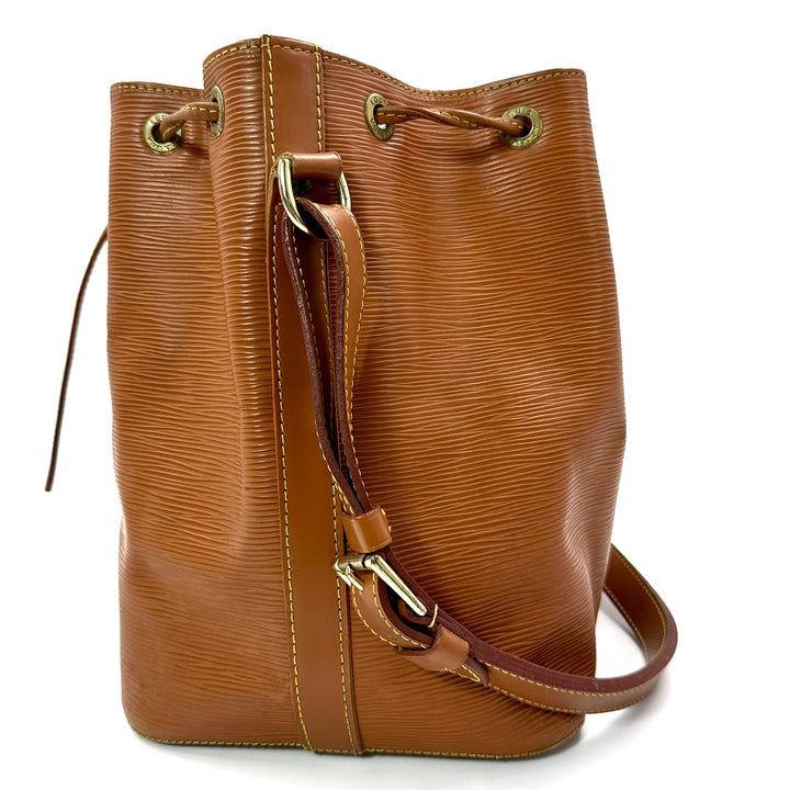 Louis Vuitton Petit Noé Shoulder Bag in Cipango Gold Epi Leather with Gold Hardware