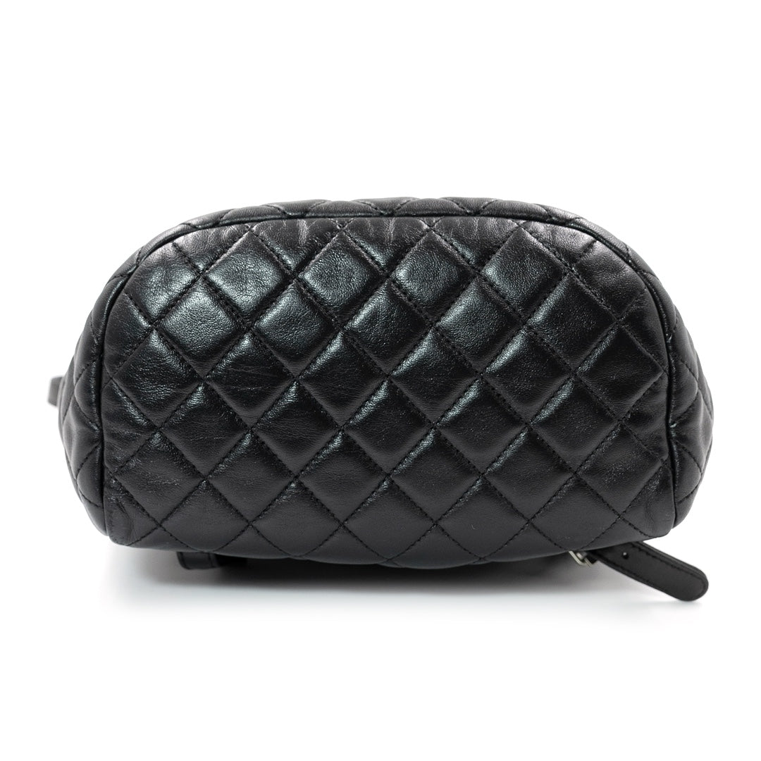 Chanel Urban Spirit Backpack in Black Quilted Lambskin with Silver Hardware - Gemaee  UAE