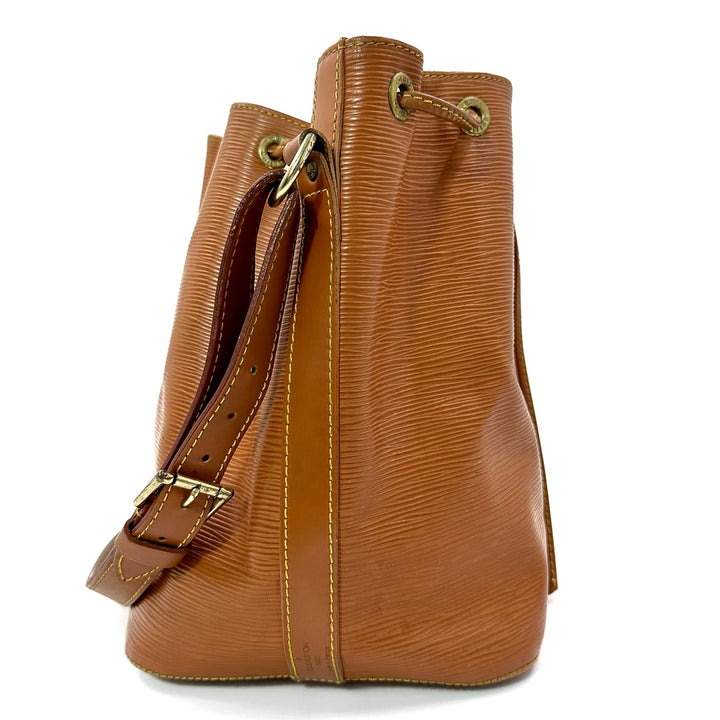 Louis Vuitton Petit Noé Shoulder Bag in Cipango Gold Epi Leather with Gold Hardware