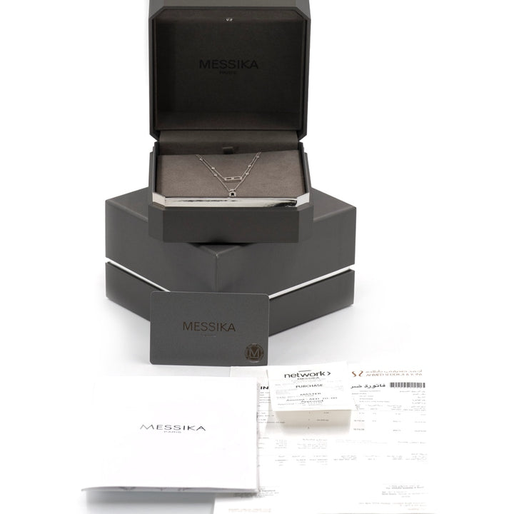 Messika Move Uno Two-Row Pavé Diamond Necklace - Gemaee  UAE