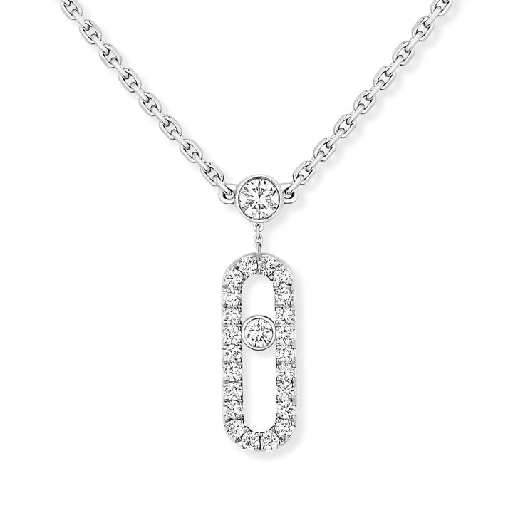 Messika Move Uno Two-Row Pavé Diamond Necklace - Gemaee  UAE