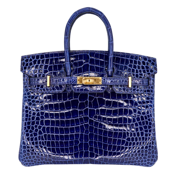 Hermès Birkin 25 Bleu Saphir Leather Handbag