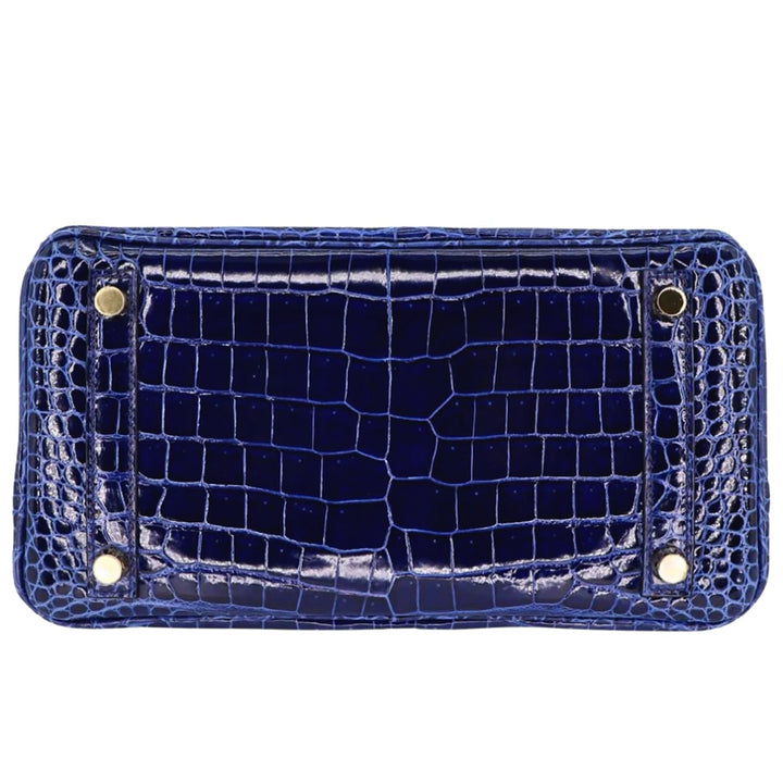 Hermès Birkin 25 Bleu Saphir Leather Handbag