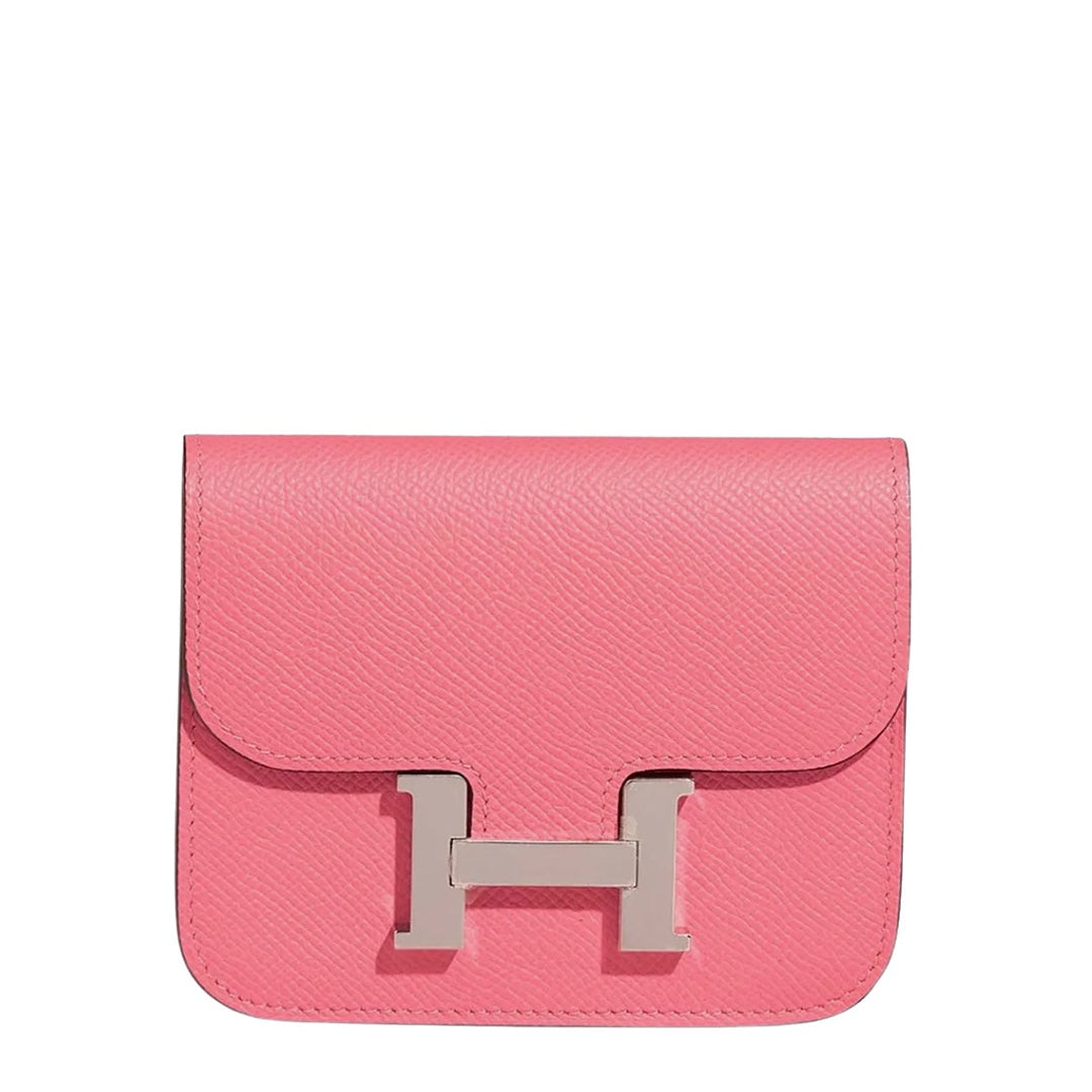 Hermès Constance Wallet in Rose Azalée Epsom Leather