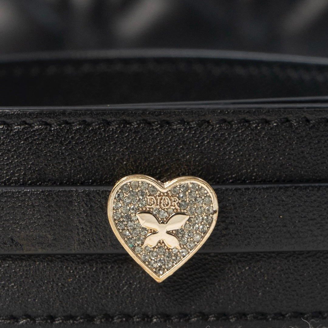 Dior My ABCDior Lady Dior Small Bag in Black Cannage Lambskin Leather with Gold Hardware - Gemaee  UAE