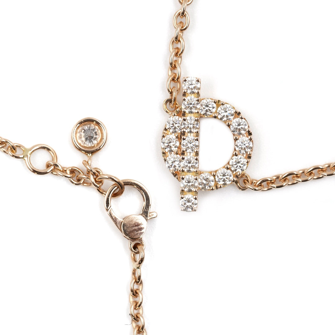 Hermès Finesse 18K Rose Gold Diamond Bracelet - Gemaee  UAE