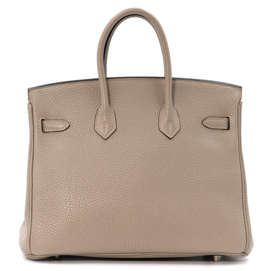 Hermès Birkin 25 Clemence Leather Handbag - Gemaee  UAE