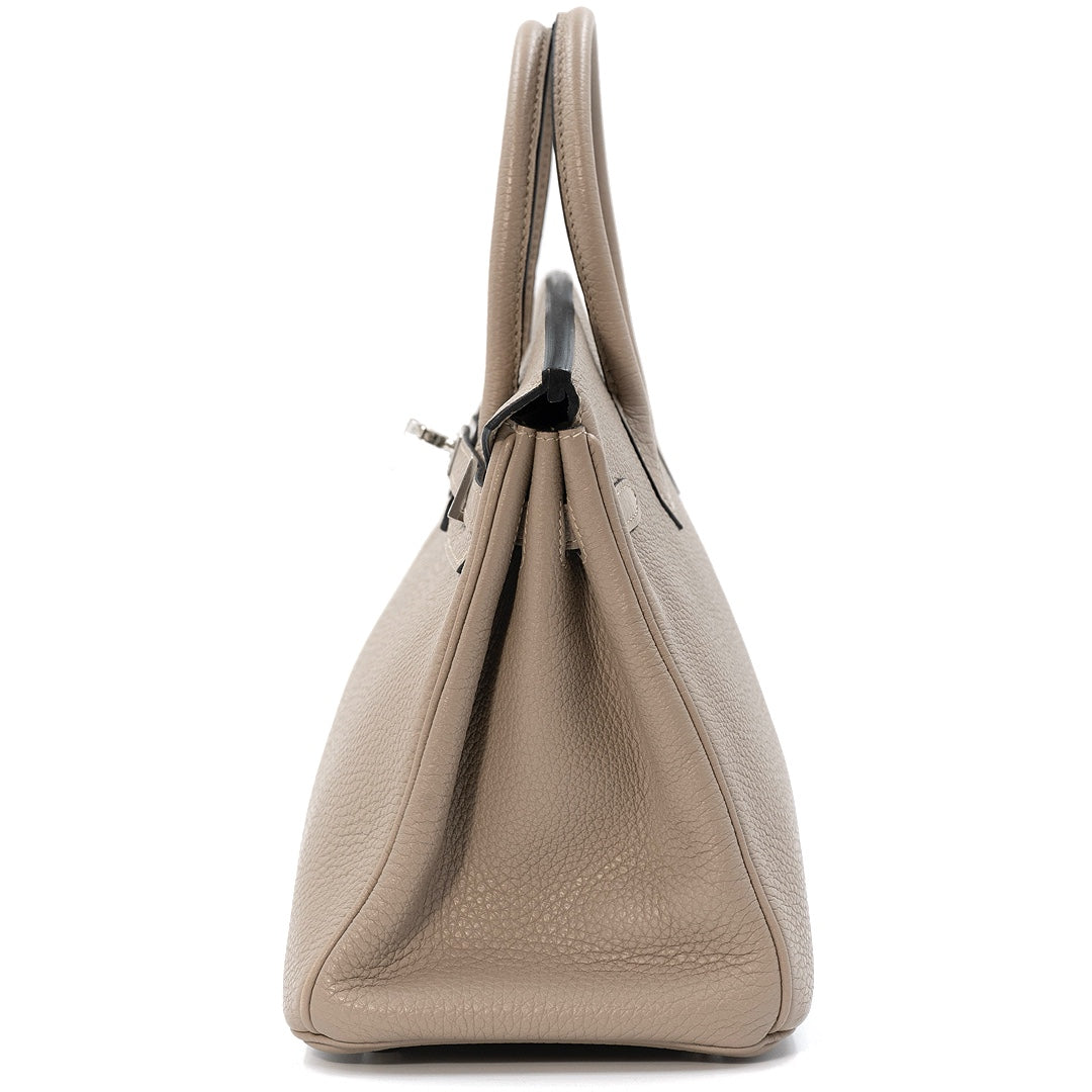 Hermès Birkin 25 Clemence Leather Handbag - Gemaee  UAE