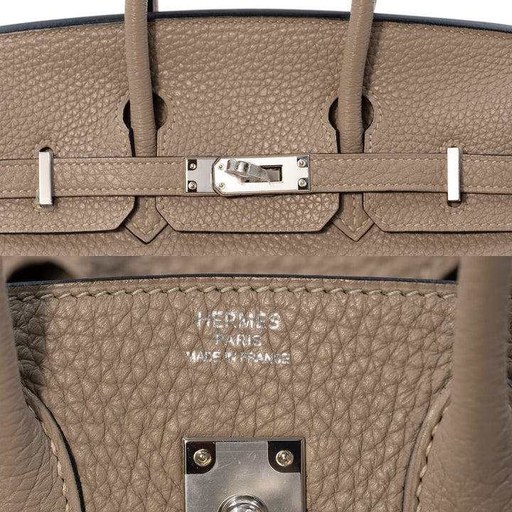 Hermès Birkin 25 Clemence Leather Handbag - Gemaee  UAE