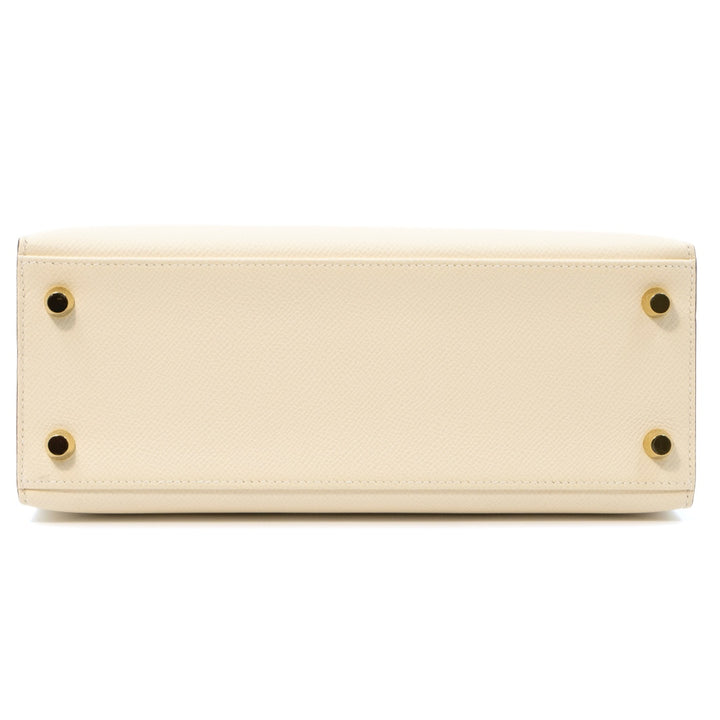 Hermès Kelly 25 Sellier Bag in Nata Epsom Leather with Gold Hardware - Gemaee  UAE