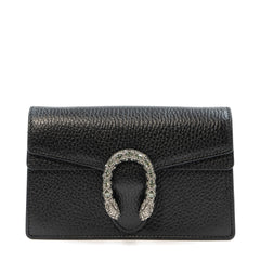 GUCCI Dionysus Mini Black Leather Chain Bag