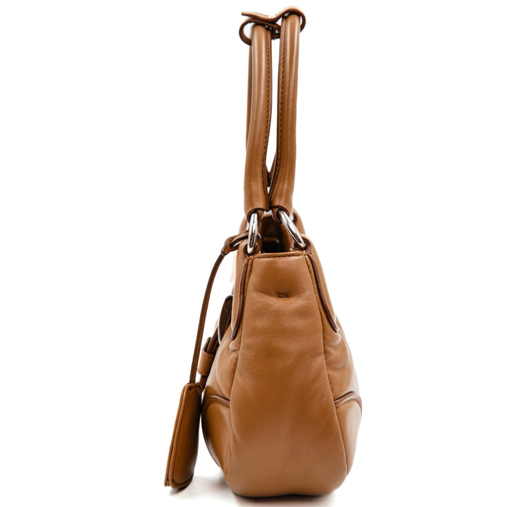 Prada Moon Re Edition 2002 Padded Nappa Leather Bag  Caramel - Gemaee  UAE
