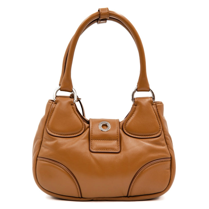 Prada Moon Re Edition 2002 Padded Nappa Leather Bag  Caramel - Gemaee  UAE