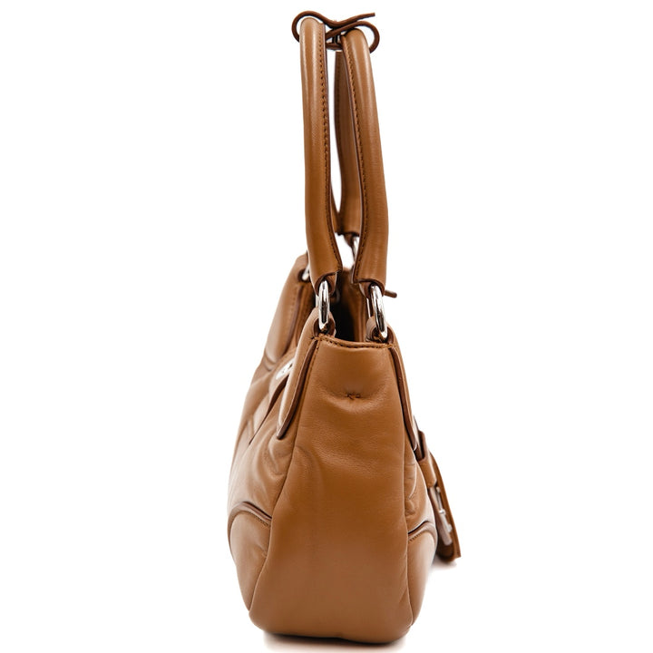 Prada Moon Re Edition 2002 Padded Nappa Leather Bag  Caramel - Gemaee  UAE