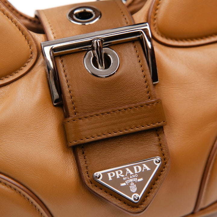 Prada Moon Re Edition 2002 Padded Nappa Leather Bag  Caramel - Gemaee  UAE