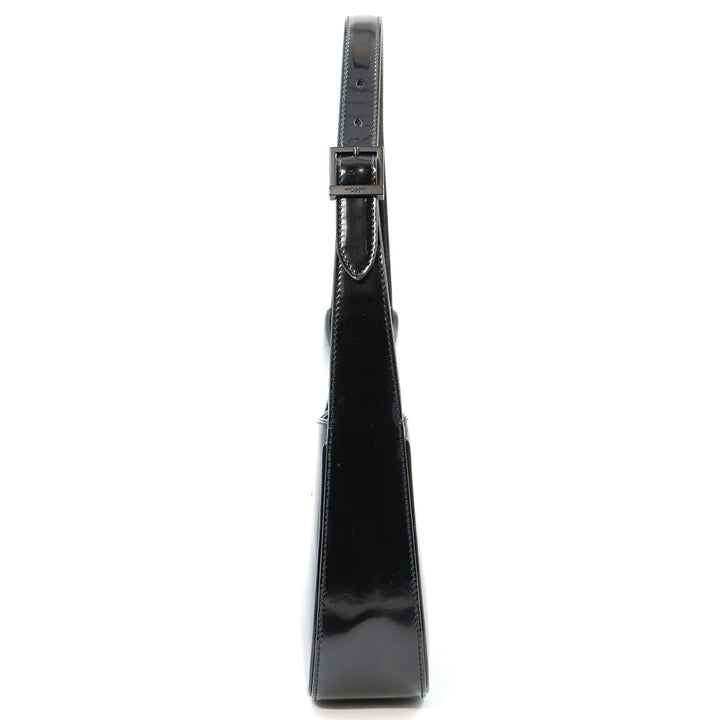 Saint Laurent Le 5 à 7 Black Patent Leather Hobo Shoulder Bag - Gemaee  UAE