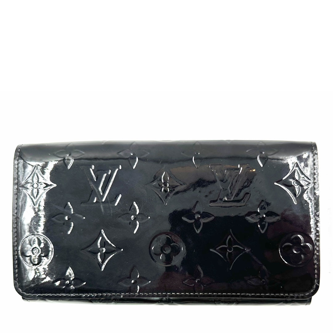 Louis Vuitton Monogram Vernis Chain Wallet Clutch in Black Patent Leather - Gemaee  UAE