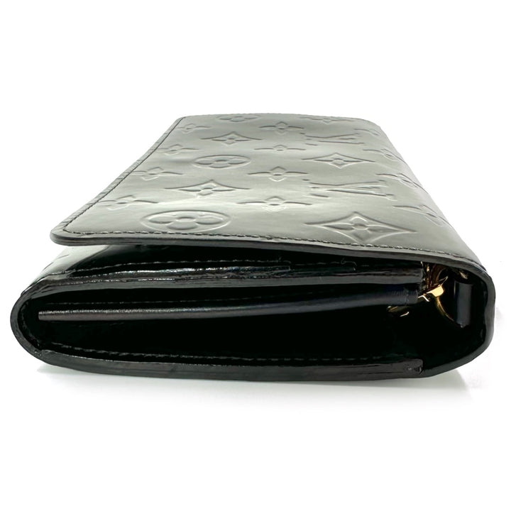 Louis Vuitton Monogram Vernis Chain Wallet Clutch in Black Patent Leather - Gemaee  UAE