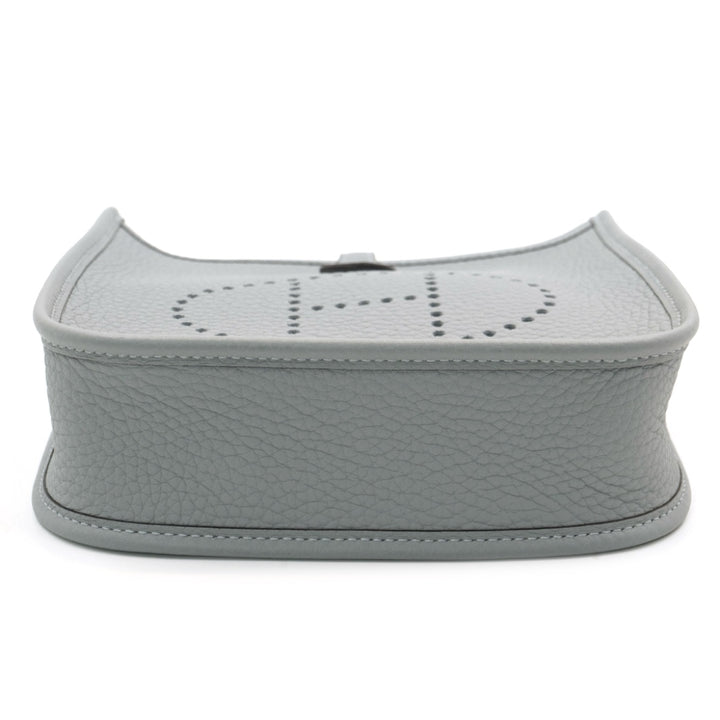 Hermès Evelyne 16 TPM Gris Pantin Clemence Leather with Palladium Hardware