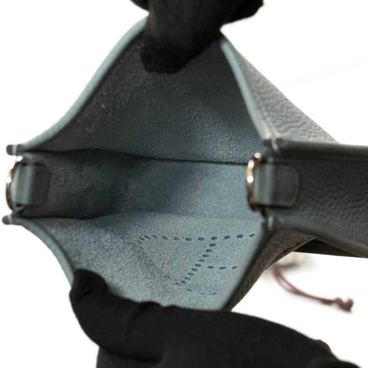 Hermès Evelyne 16 TPM Gris Pantin Clemence Leather with Palladium Hardware