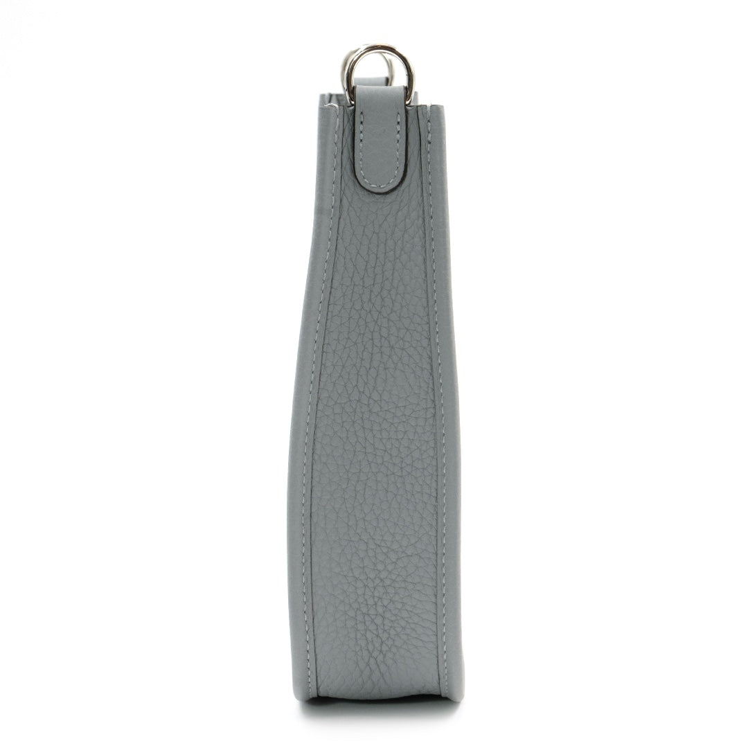 Hermès Evelyne 16 TPM Gris Pantin Clemence Leather with Palladium Hardware