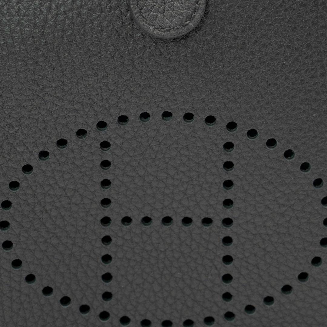 Hermès Evelyne 16 Amazone in Noir Clemence Leather with Palladium Hardware