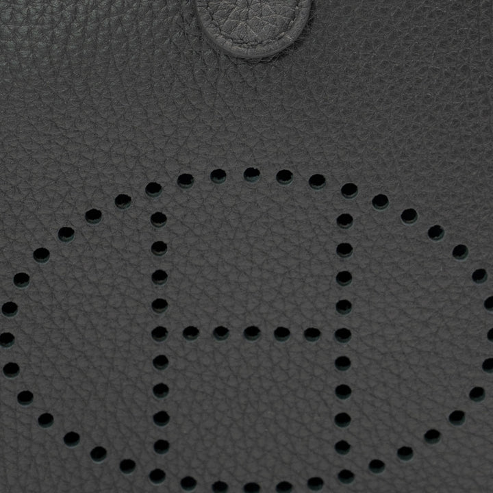 Hermès Evelyne 16 Amazone in Noir Clemence Leather with Palladium Hardware