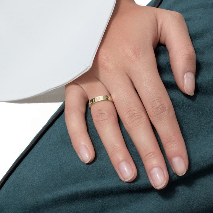 Cartier LOVE Ring Small Model in 18K Yellow Gold - Gemaee  UAE