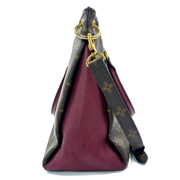Louis Vuitton Monogram Pallas Raisin Tote Bag in Canvas and Burgundy Leather - Gemaee  UAE