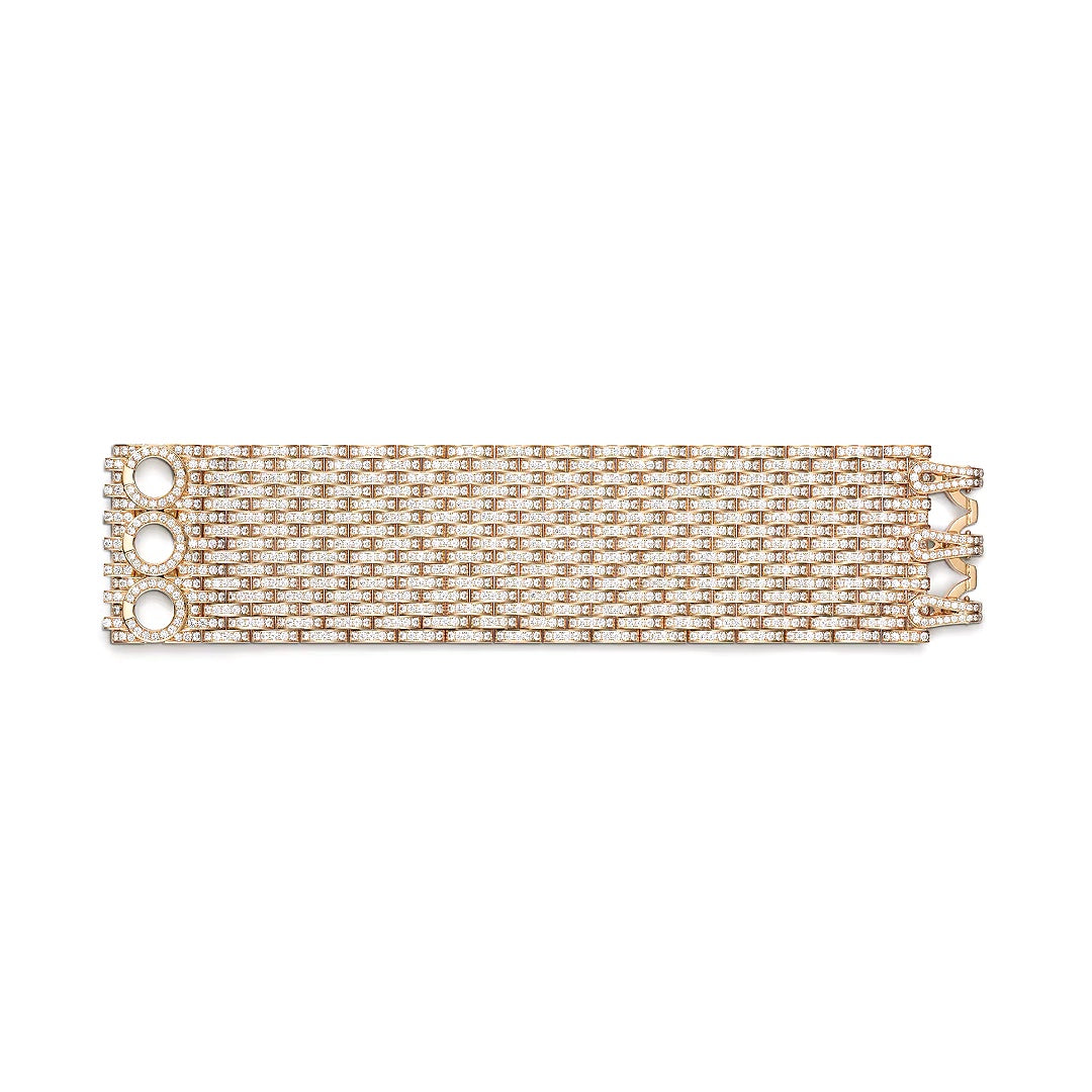 Cartier Agrafe Cuff Bracelet in Rose Gold