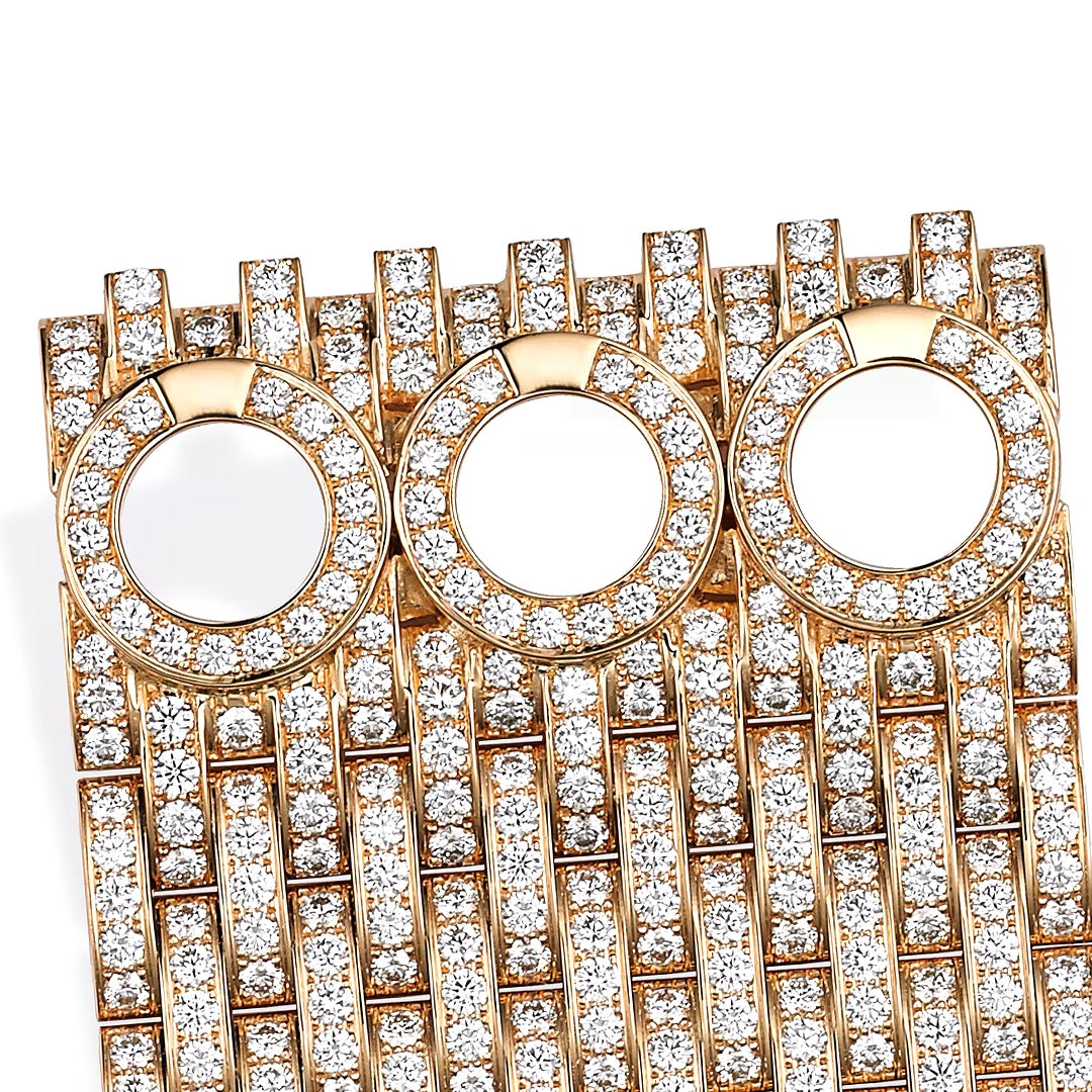 Cartier Agrafe Cuff Bracelet in Rose Gold