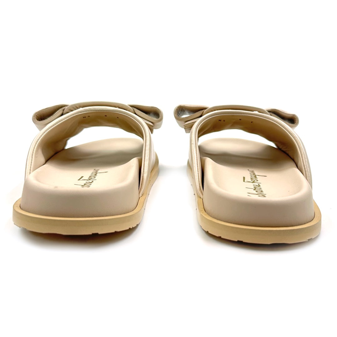 Salvatore Ferragamo Virgil Leather Slide Sandals for Women