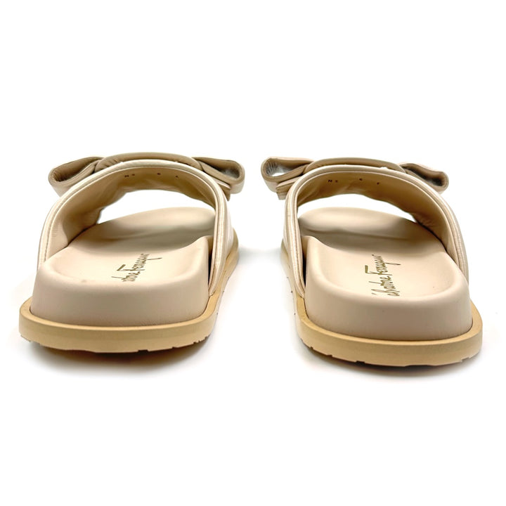 Salvatore Ferragamo Virgil Leather Slide Sandals for Women