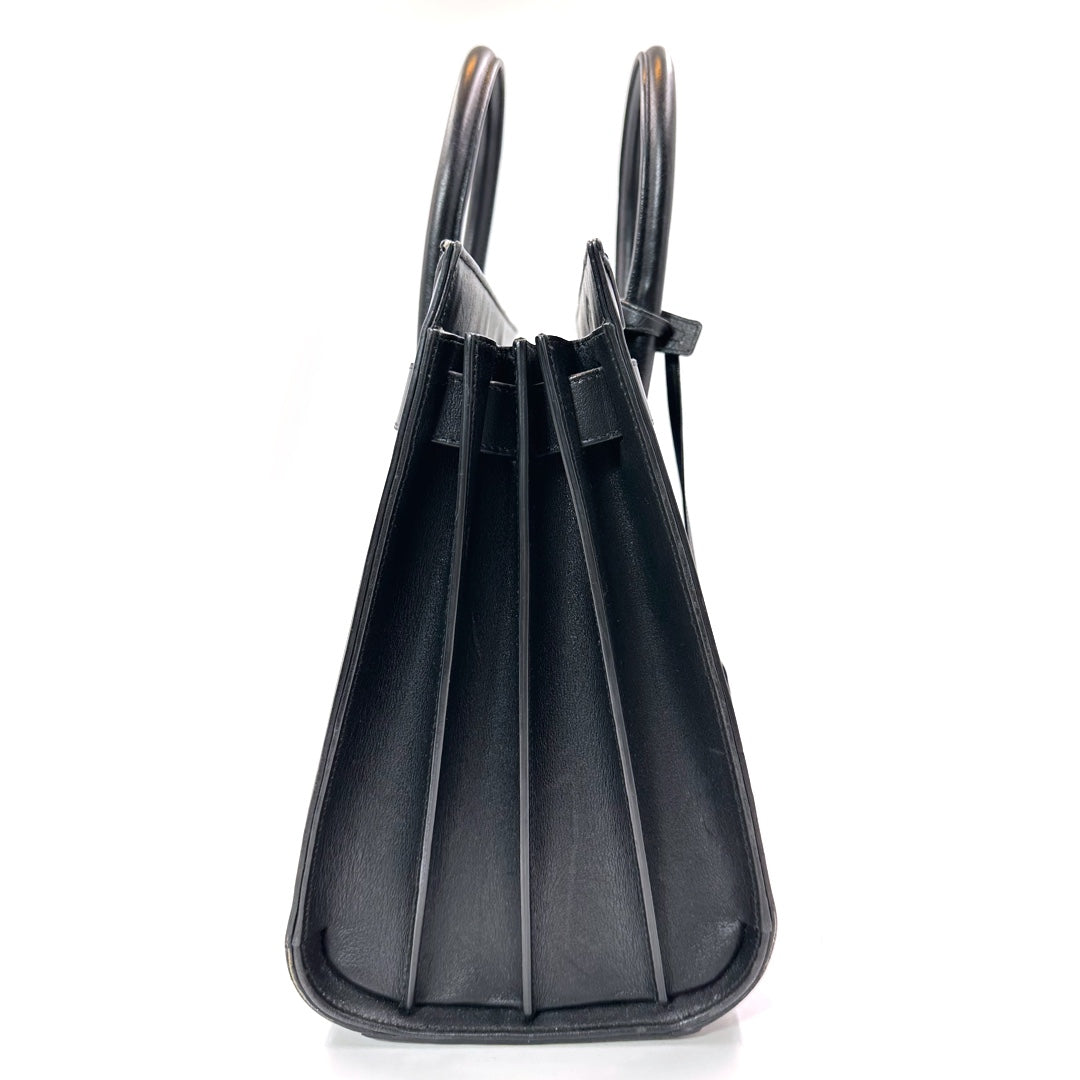 Saint Laurent Small Sac de Jour Tote in Blue/Black Leather - Gemaee  UAE