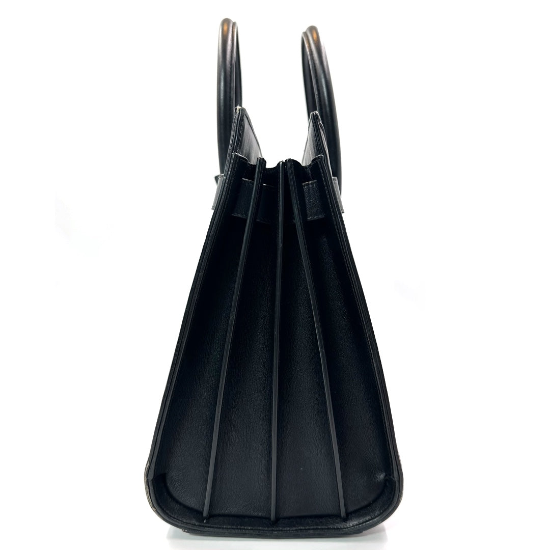Saint Laurent Small Sac de Jour Tote in Blue/Black Leather - Gemaee  UAE