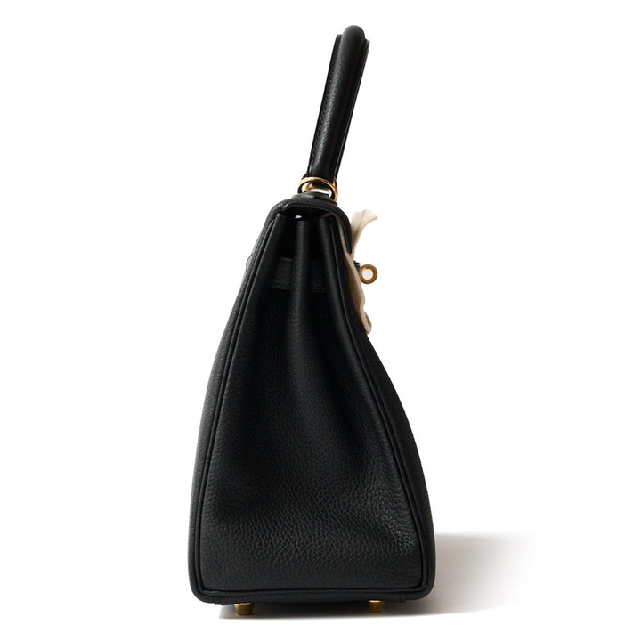 Hermès Kelly II Retourne 28 Noir Togo Leather Bag with Gold Hardware - Gemaee  UAE