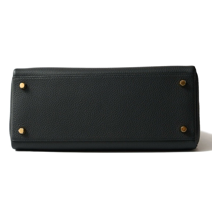 Hermès Kelly II Retourne 28 Noir Togo Leather Bag with Gold Hardware - Gemaee  UAE