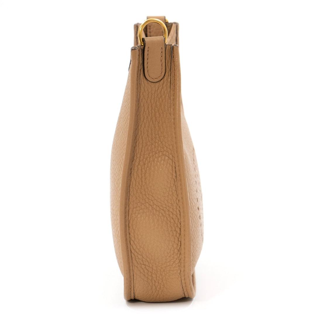 Hermès Evelyne TPM 16 Chai Taurillon Clemence with Gold Hardware - Gemaee  UAE