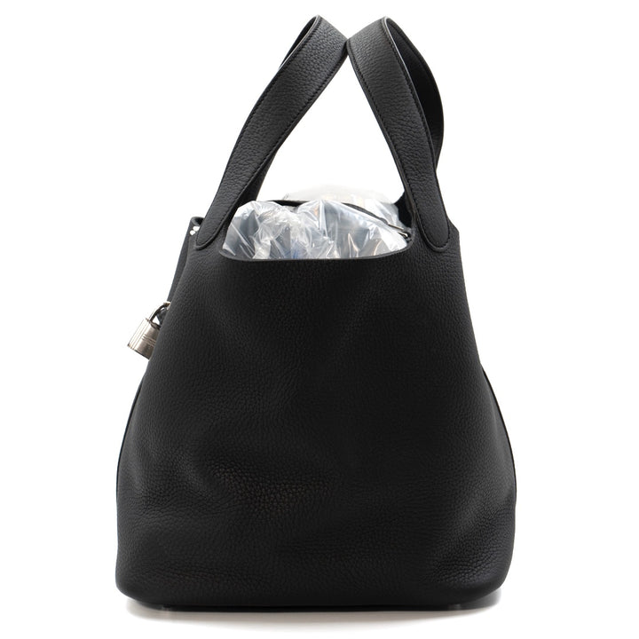 Hermès Picotin Lock 22 Bag in Taurillon Clemence Leather  Noir (Black)