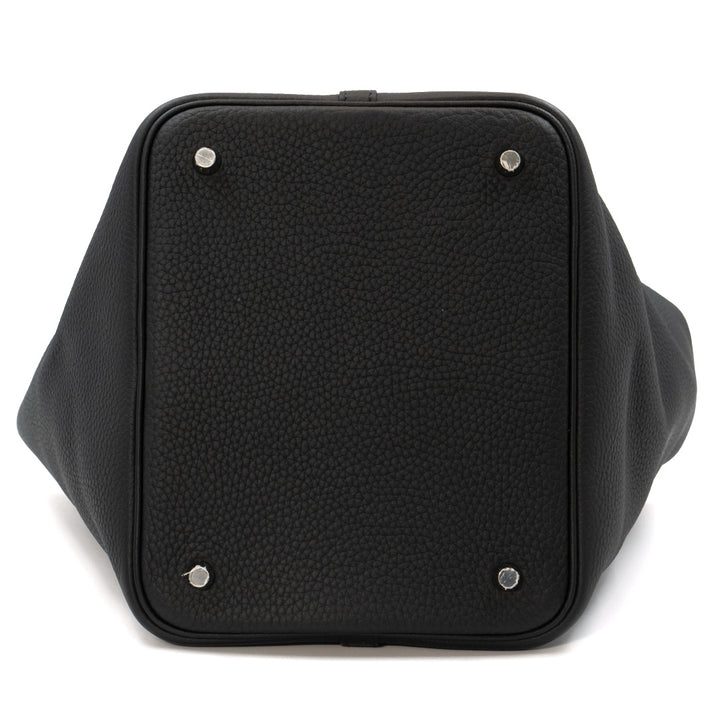 Hermès Picotin Lock 22 Bag in Taurillon Clemence Leather  Noir (Black)