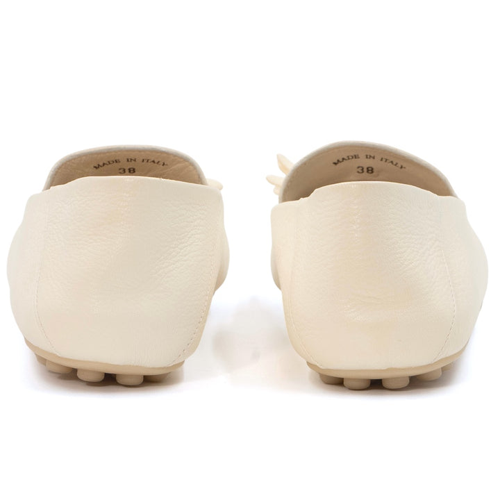 Loro Piana Dot Sole Walk Loafer in White Deerskin