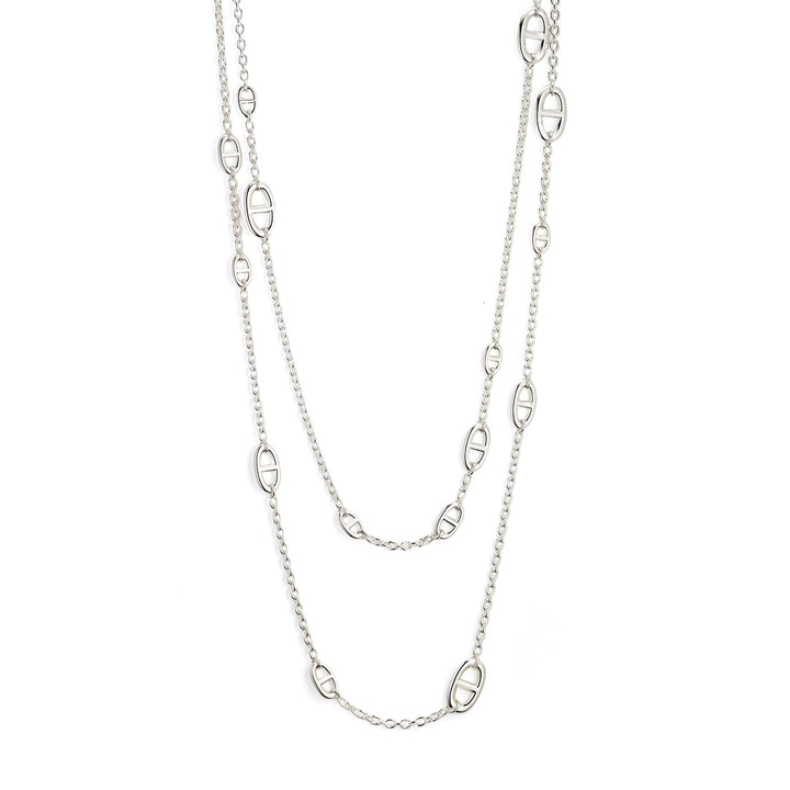 Hermès Farandole Long Necklace 160 in Sterling Silver - Gemaee  UAE