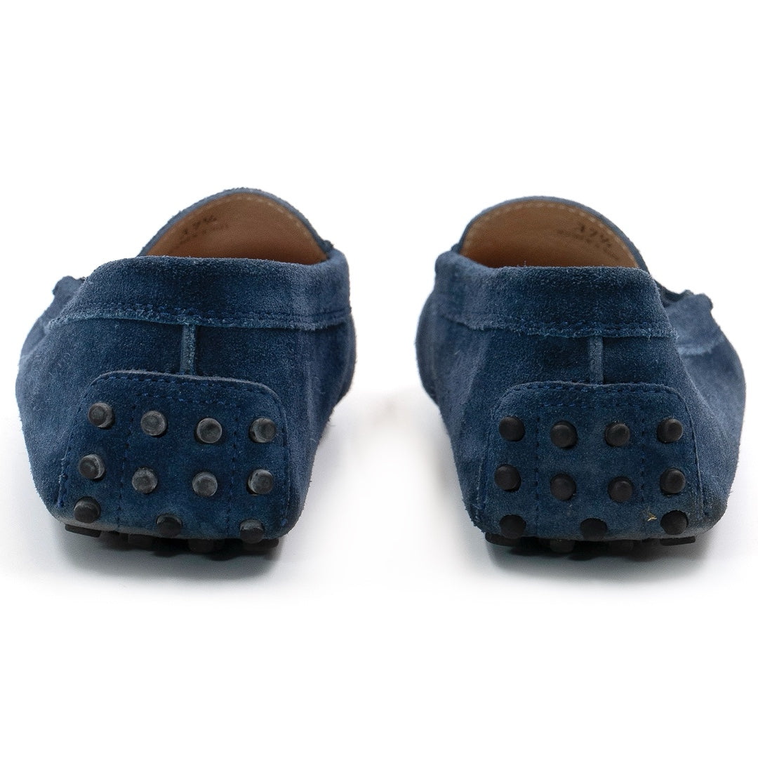 Tod’s Blue Suede City Gommino Loafers