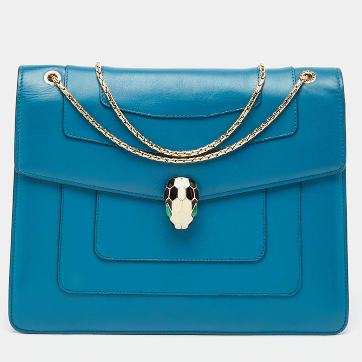 Bulgari Serpenti Forever Leather Shoulder Bag