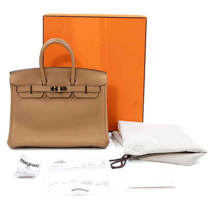 Hermès Birkin 25 Chai Togo Leather Gold Hardware