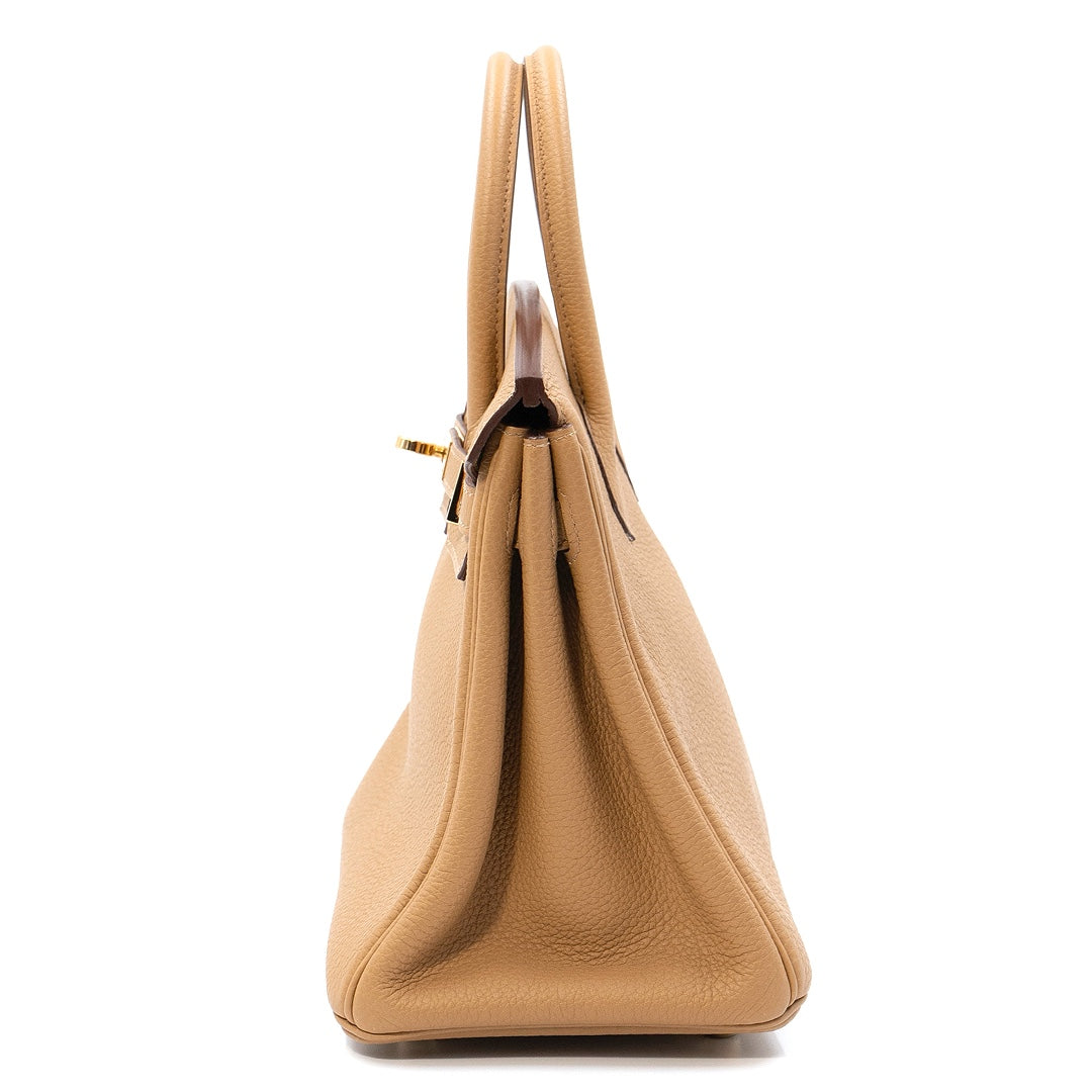 Hermès Birkin 25 Chai Togo Leather Gold Hardware