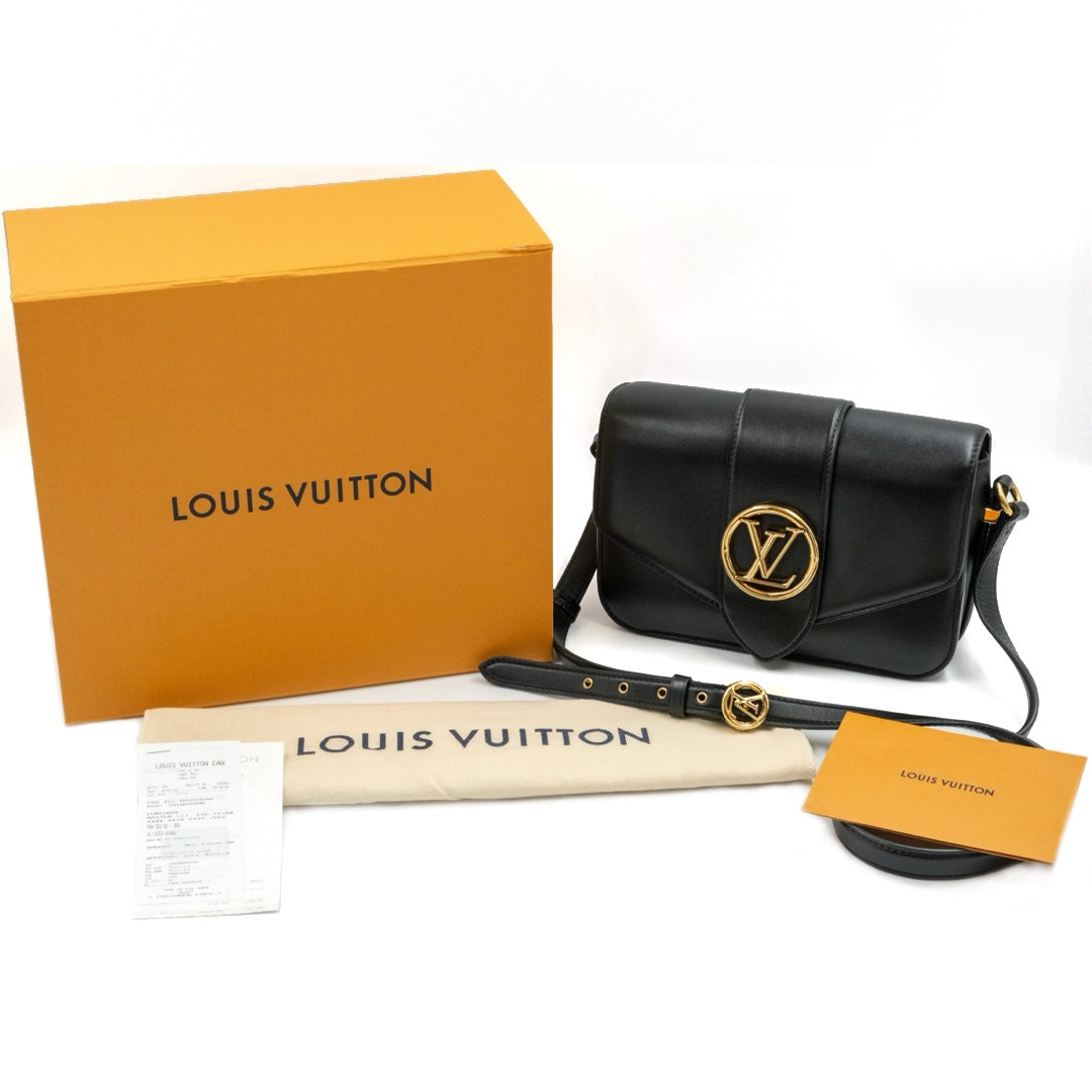 Louis Vuitton Pont 9 Bag in Black Color