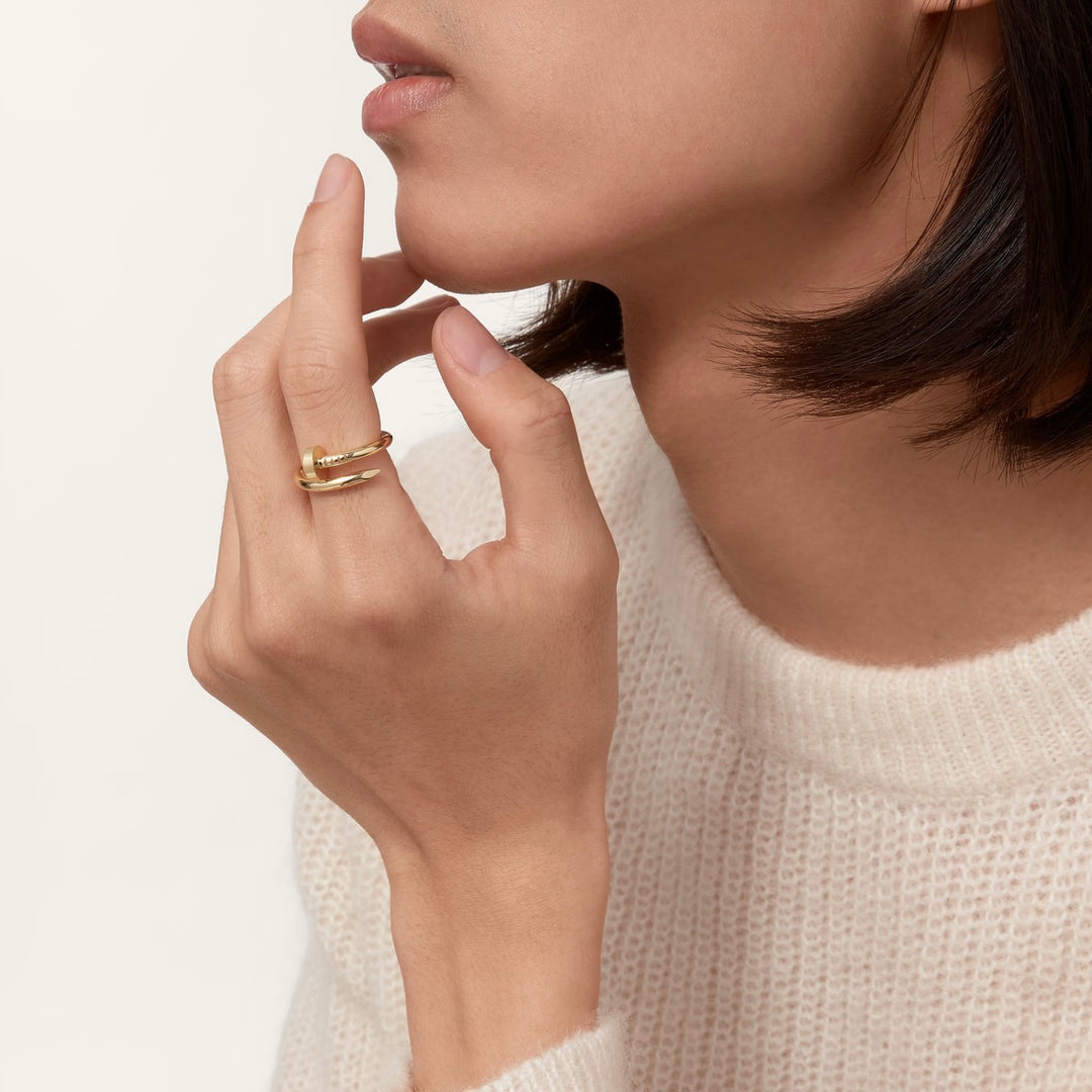 Cartier Juste Un Clou Ring, Classic Model 18k Yellow Gold Gemaee UAE